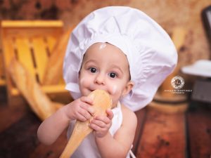 reportaje de fotos panadería bebes peques niños y niñas en Murcia