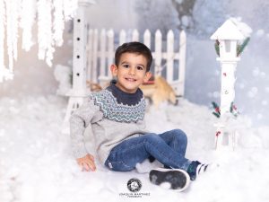 sesion de fotos de navidad peques niños bebe y familia en murcia