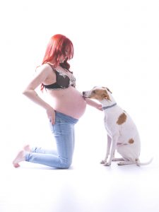 sión de fotos de premama de embarazo en estudio
