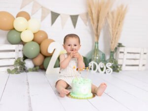 Sesión Smash Cake de cumpleaños 2 años en Murcia