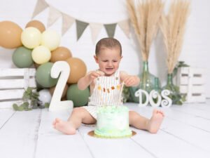 Sesión Smash Cake de cumpleaños 2 años en Murcia