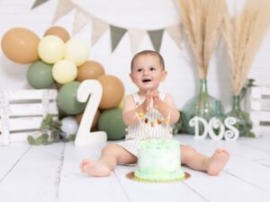 Sesión Smash Cake de cumpleaños 2 años en Murcia