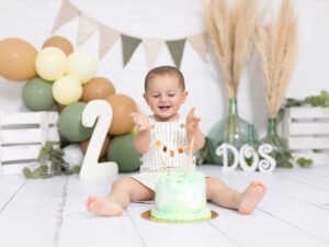 Sesión Smash Cake de cumpleaños 2 años en Murcia