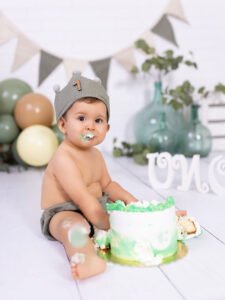 Sesión Smash Cake de cumpleaños 1 años en Murcia