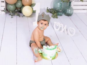 Sesión Smash Cake de cumpleaños 1 años en Murcia